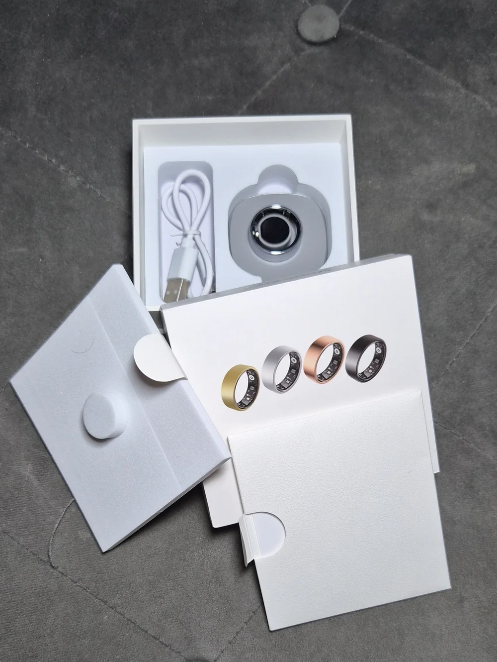 Smart Ring Sleep Tracker Size 9 (Silver) Unisex